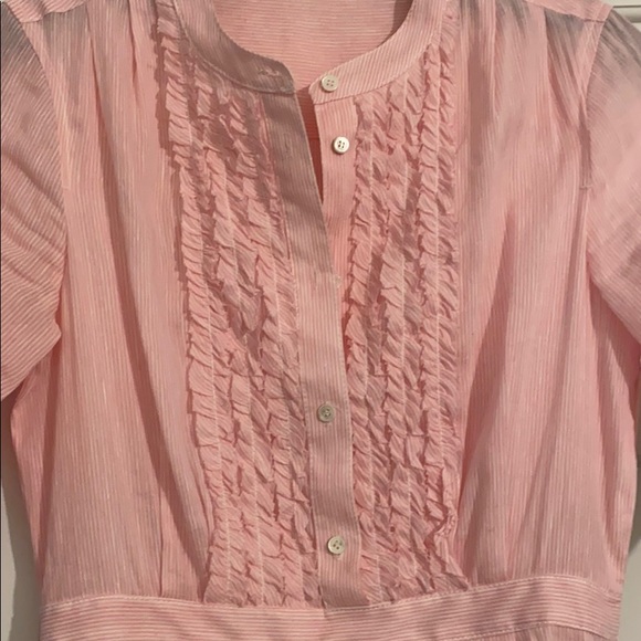 JCrew summer ruffle detail shirt dress - Picture 3 of 4